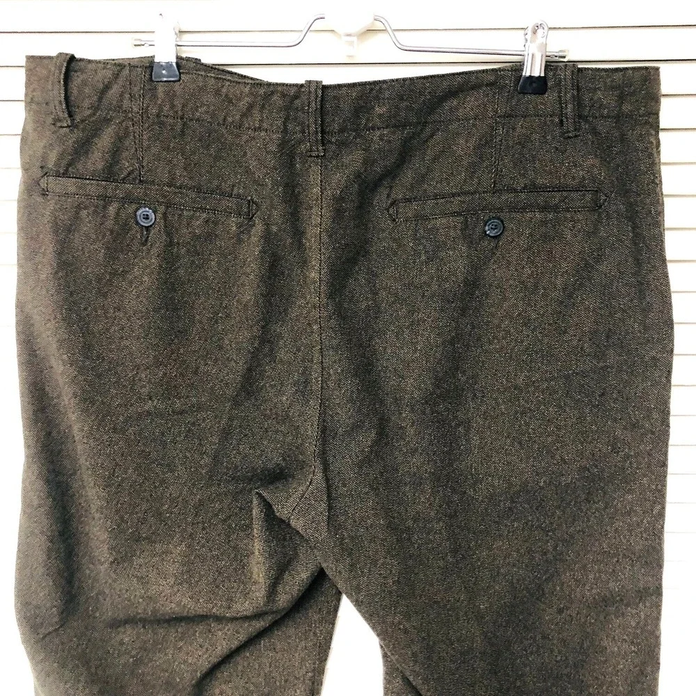 Carbon 2 Cobalt Brown Heather Pants Button Fly Mens 38‎ Tag Cotton 40x30 Preppy
